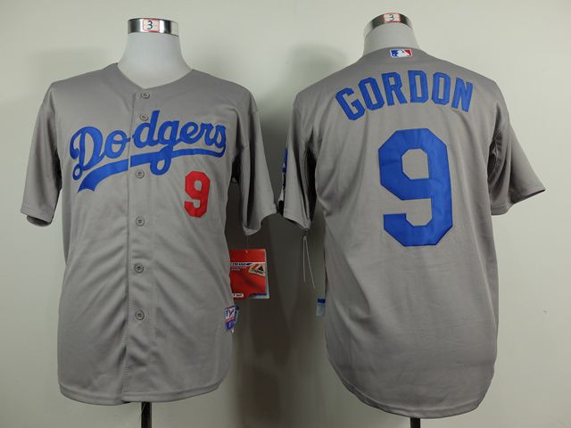 Men Los Angeles Dodgers #9 Gordon Grey MLB Jerseys